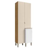 Paneleiro De Cozinha 3 Portas Minsk Branco/soft/freijó Z06 - Mpozenato