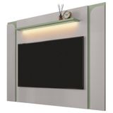 Painel Para Tv Suspenso 75 Pol 180cm Marina Off/pistache B02 - Mpozenato