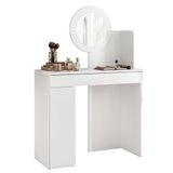 Penteadeira Camarim Escrivaninha Com Led Sulla A02 Branco - Mpozenato