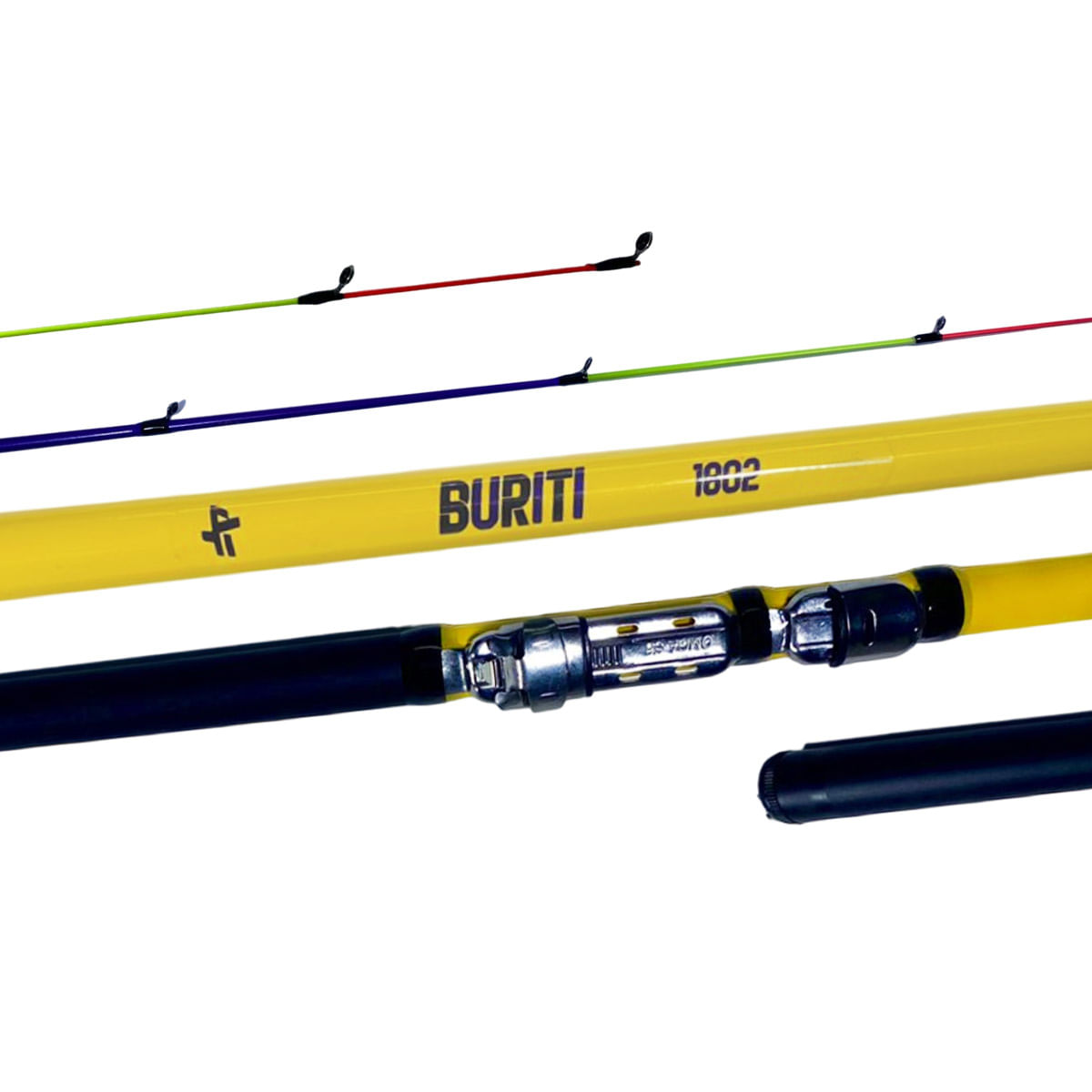 Vara Pesca Molinete Albatroz Buriti 1652 1,65m 5-10lbs 2 Partes