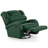Poltrona Do Papai Reclinável Kalie Glider Giratória Massagem Fh9 Pu Verde Musgo - Mpozenato