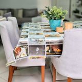Toalha De Mesa Pvc Transparente 2,10x1,40 Impermeável Mod 01