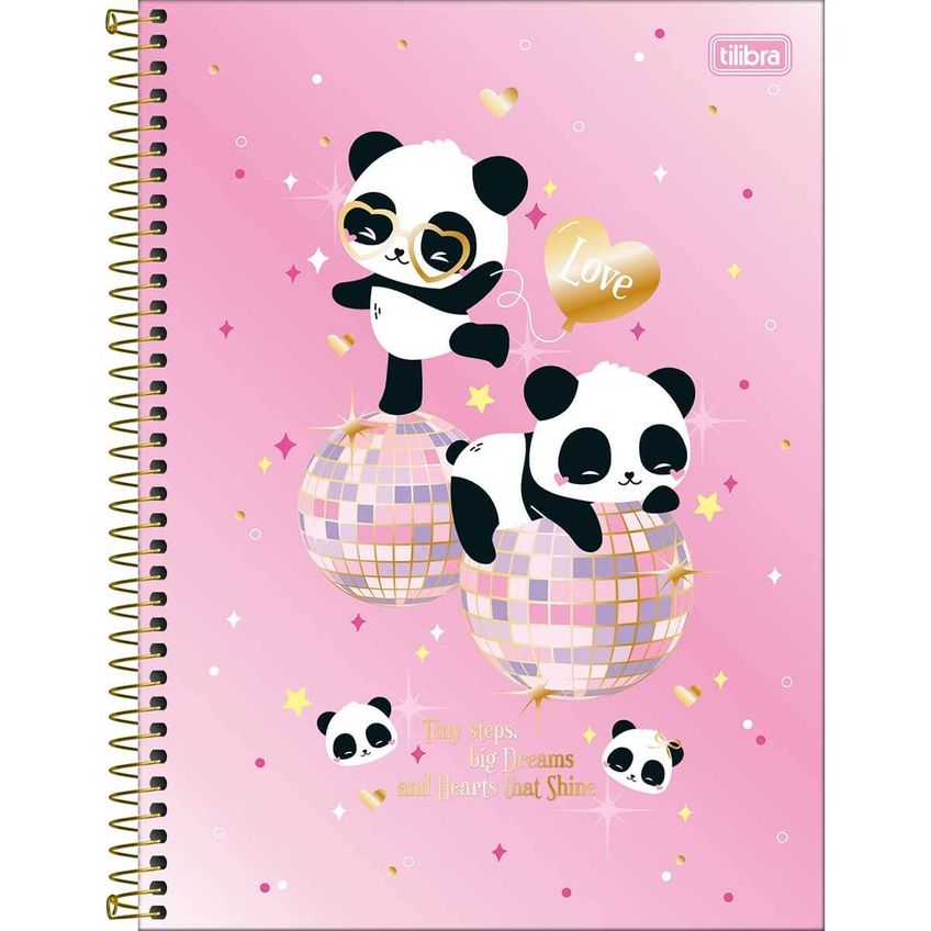 Kit Com 4 Cadernos Espiral Universitário 1 Matéria Lovely Friend 80 Folhas – Tilibra - imagem 3