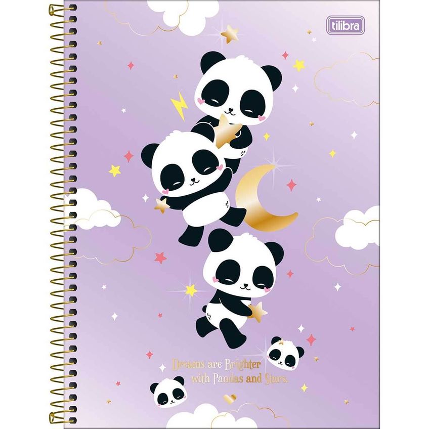 Kit Com 4 Cadernos Espiral Universitário 1 Matéria Lovely Friend 80 Folhas – Tilibra - imagem 4