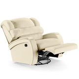 Poltrona Do Papai Reclinável Kalie Glider Giratória Massagem Fh9 Pu Bege - Mpozenato