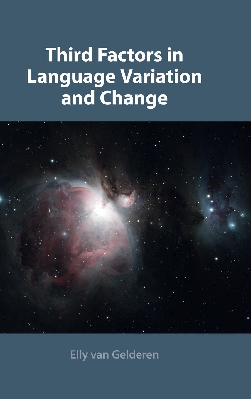 Livro Third Factors In Language Variation And Change