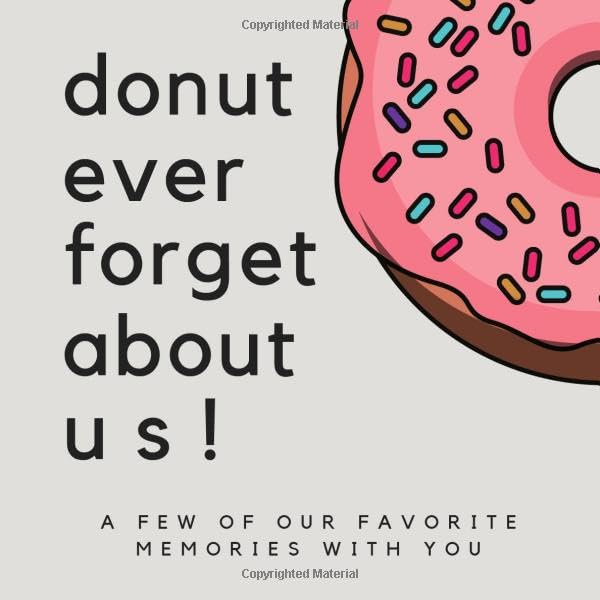 Memory Book Donut Ever Forget About Us, Capa Mole