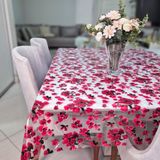 Toalha De Mesa Pvc 5,00m X 1,40m Transparente Impermeável 04