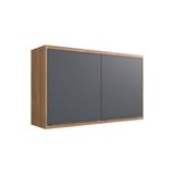 Armário Aéreo P/ Cozinha Versalis Ph 3045 C/ 2 Portas 120cm Freijo/grafito Chess - Herval