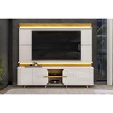 Home P/ Tv Até 75 Pol Lord C/ 4 Porta 240x200cm Bali/cedro - Dj Móveis