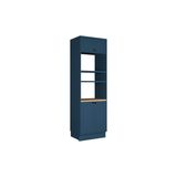 Paneleiro De Cozinha Évora Ph 3127 Torre Quente C/ 3 Portas (1 Basculante) E 2 Nichos P/ Forno 70cm Azul - Herval