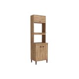Paneleiro De Cozinha Torino C/ 3 Portas 63cm Mel - Movelbento