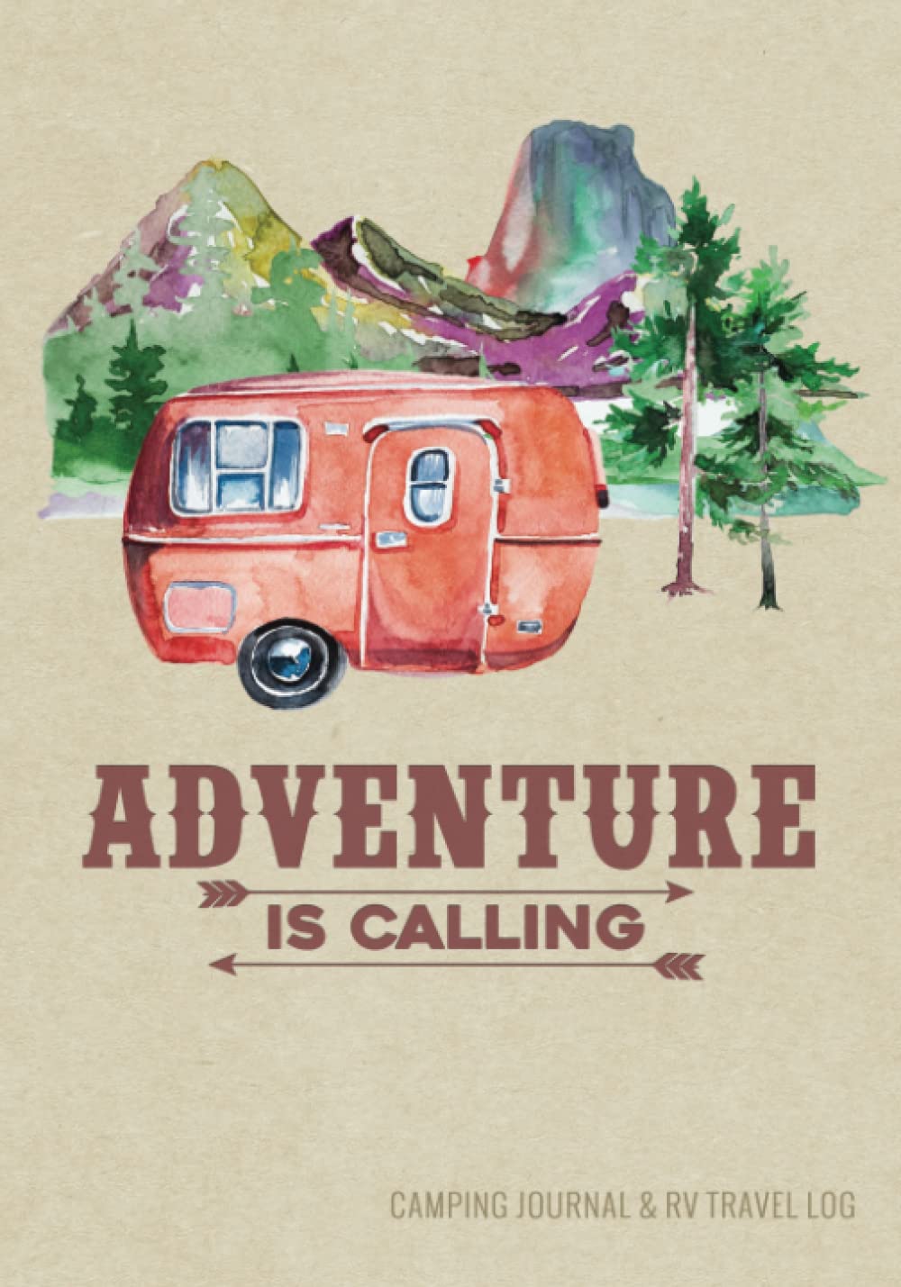 Diário De Acampamento E Diário De Viagem Para Trailers Red Vintage Camper