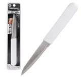 Faca De Inox Cabo Branco Pequena 18cm Premium - Descascar Legumes Frutas Peixe - Panami