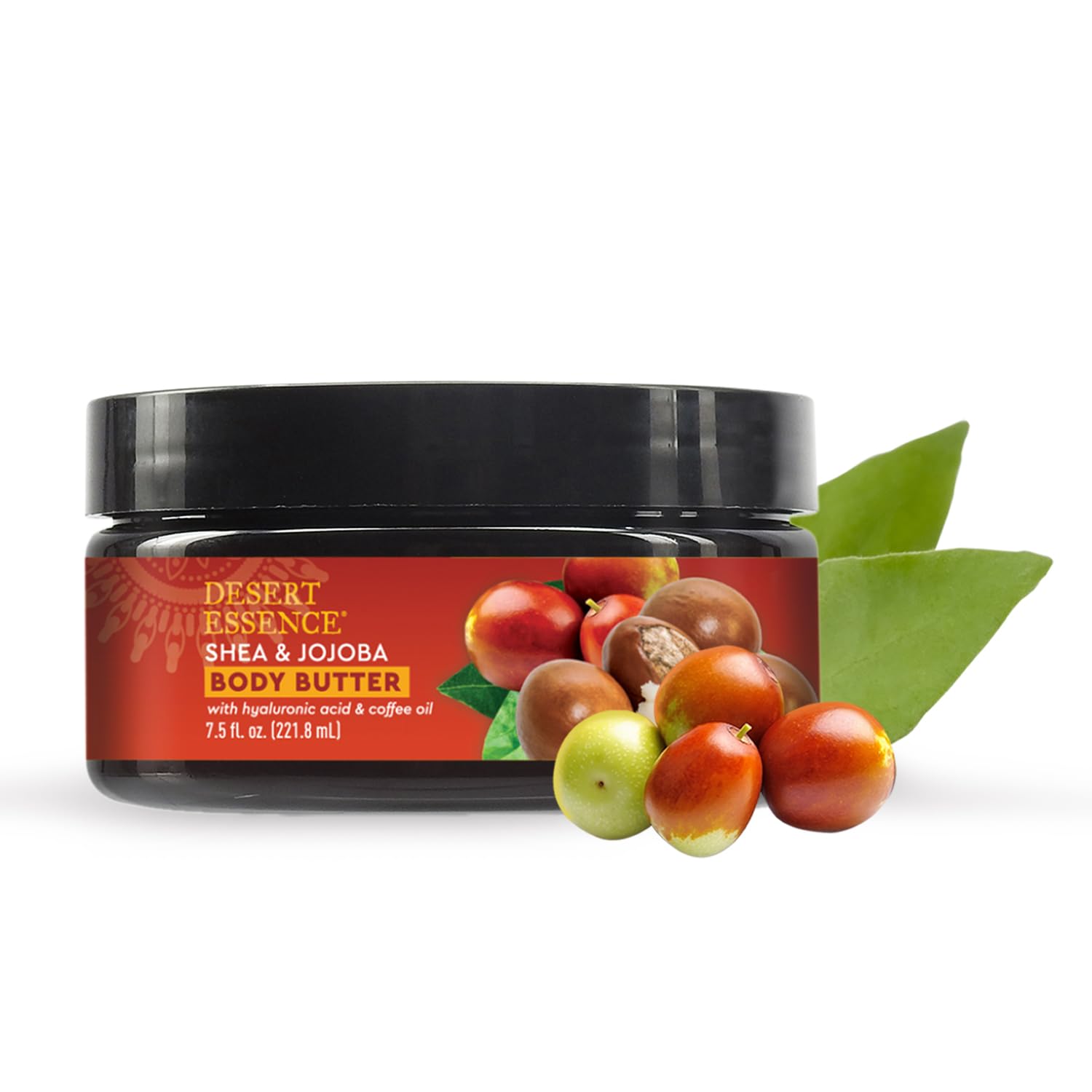 Manteiga Corporal Desert Essence Shea &amp; Jojoba 220ml Com Ácido Hialurônico