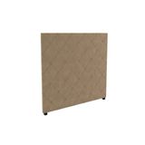 Cabeceira Cama Box Estofada Queen Cab012 Suede Bege - Kappesberg