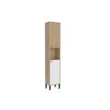 Paneleiro De Cozinha Torino C/ 2 Portas 40cm Mel/off White - Movelbento