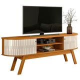 Rack Bancada Tv 75 Pol 2p 183 Cm Valencia Cinamomo Off White Madetec Cinamomo Off White