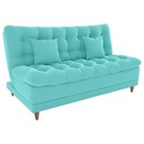 Sofa Cama 2 Lugares 185 Cm Duda Veludo Deluxe Sofistc Verde Milani Store Verde