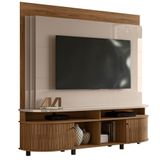 Estante Home Tv 65 Pol 2p 183 Cm Daytona Fendi Naturale Madetec