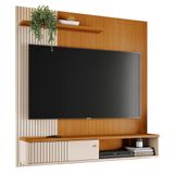 Painel Suspenso Tv 65 Pol 1p 160 Cm Aurora Cinamomo Off White Madetec Cinamomo Off White