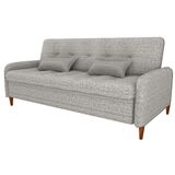 Sofa Cama 2 Lugares 206 Cm Donna Linho Vancouver E483 Bege Milani Store Bege