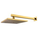 Ducha Quadrada Articulada Square Rainha Dourado