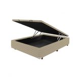 Cama Box Bau Paropas Rustico Diamante 2022 138x36 Bege