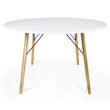 Mesa Eames Eiffel Redonda 120 Cm - Branco