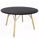 Mesa Eames Eiffel Redonda 120 Cm - Preto