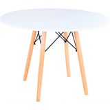 Mesa Eames Eiffel Redonda 110 Cm - Branco