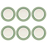 Prato Fundo De Cerâmica Donna Campestre 21,5cm 6 Unidades - Biona 135700