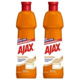 2 Limpadores Desengordurante Uso Geral Ajax Especialista Cozinha 500ml
