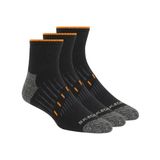 Meia 3 Pares Masculina Work Quarter Preta Socks Skechers