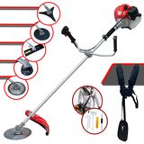 Roçadeira Lateral Anmax Cg430p À Gasolina Motor 2t 43cc 2hp 9.000rpm Robusta E De Alta Performance Com Carretel De Nylon E Kit 4 Lâminas De Cortes