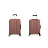 Kit Mala De Viagem Abs 2 Peças Adventure E Action Fortt Mab01-re Rose