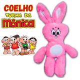 Pelúcia Coelho Da Monica Rosa De 50cm Rosa Grande Linda Pelucia Macia - Panami
