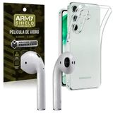 Capa Para Galaxy A26 + Fone Bluetooth + Película De Vidro 3d