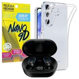 Capa Para Galaxy A26 + Fone Bluetooth + Película De Cerâmica