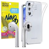 Capa Para Galaxy A26 + Fone Bluetooth + Película De Cerâmica
