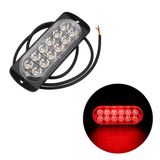 Lanterna De Led Para Sinalização Com Estrobo 18w Vermelha 3 Fios