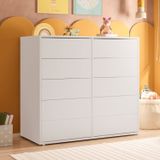 Cômoda Para Quarto Infantil 10 Gavetas Melinda Branco