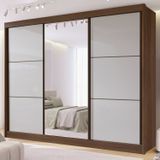 Guarda-roupa Casal Com Espelho 100% Mdf Miami