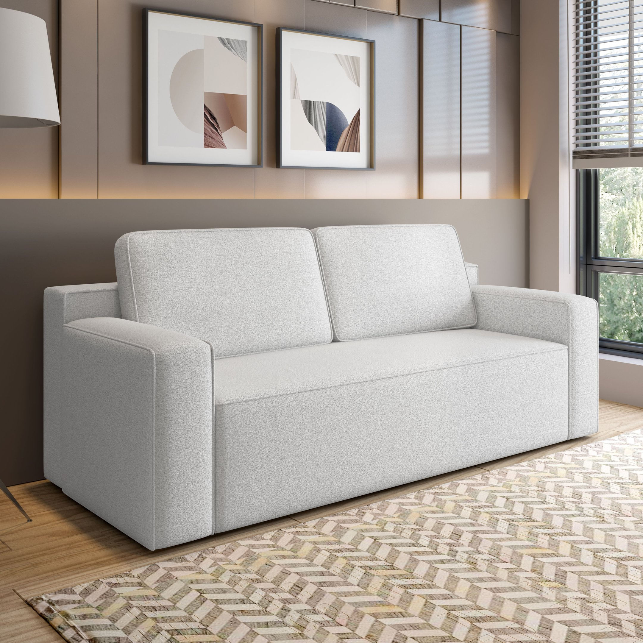 Sofá À Vácuo 3 Lugares Linha Luma Magic Branco