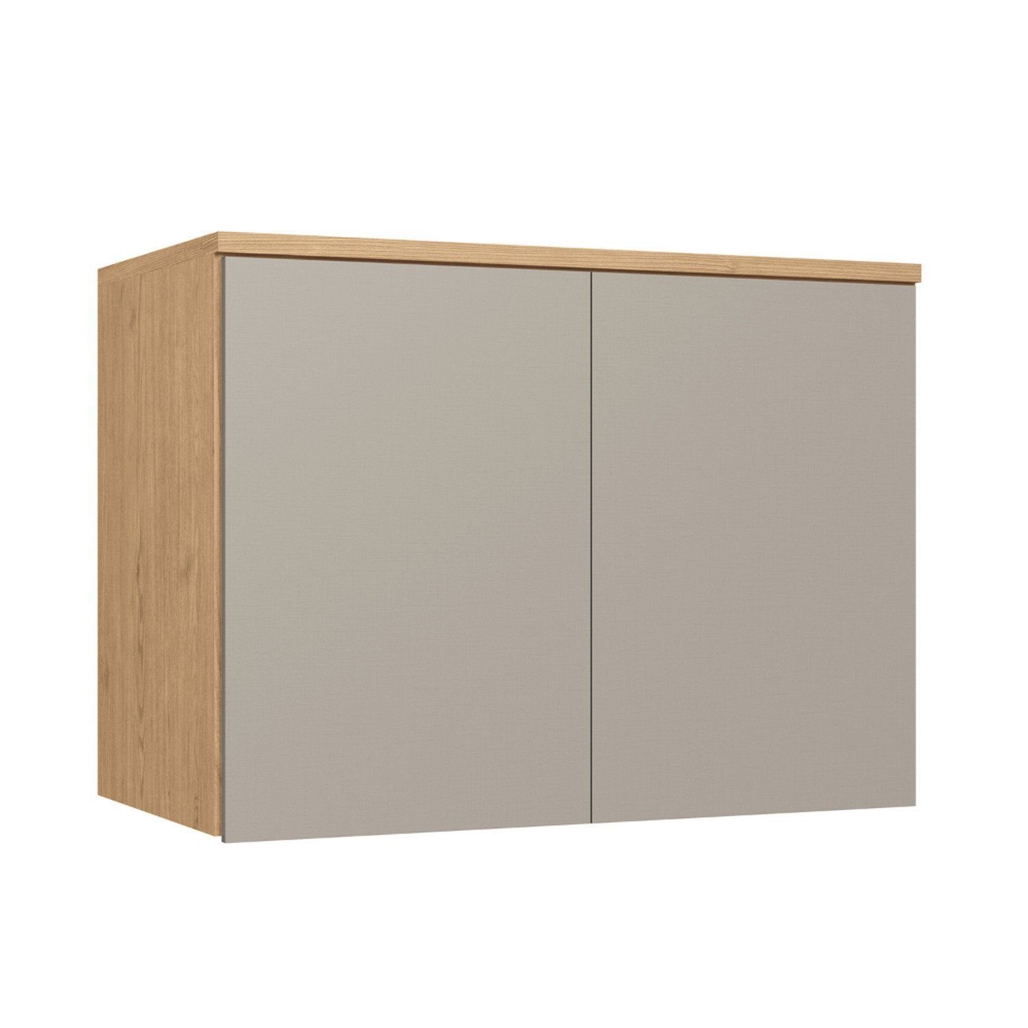 Módulo Aéreo Para Quarto 2 Portas Elegance Angelin / Niquel