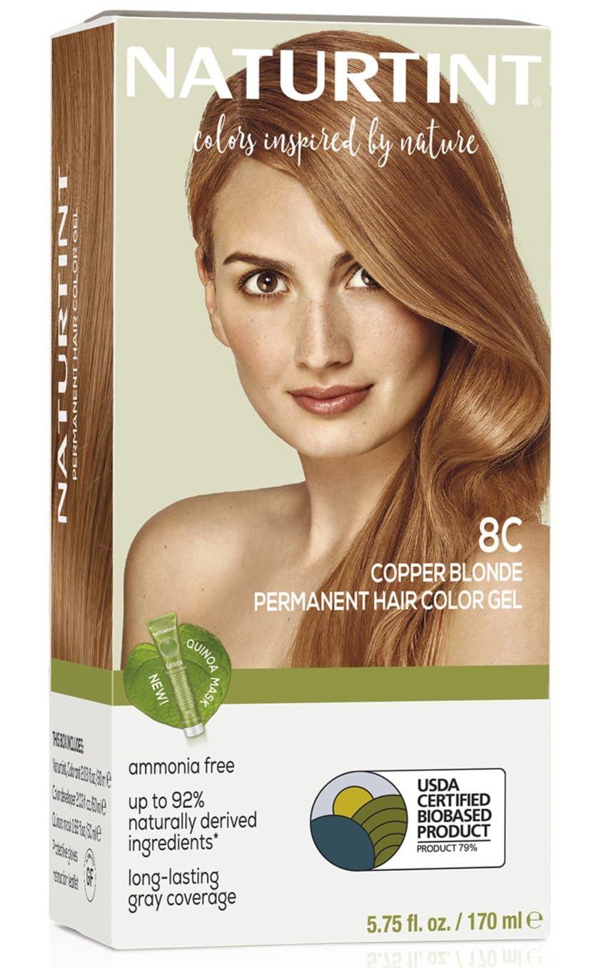 Cor De Cabelo Naturtint 8c Copper Blonde Permanent Vegan