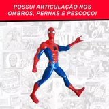 Boneco Marvel Homem Aranha 22cm - Boneco Dos Vingadores - Marvel All Seasons - Panami