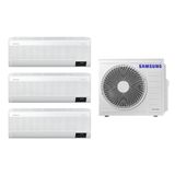 Tri-split Samsung Windfree 24.000 Btus (hi Wall 3x12.000) Quente/frio Com Wifi 220v