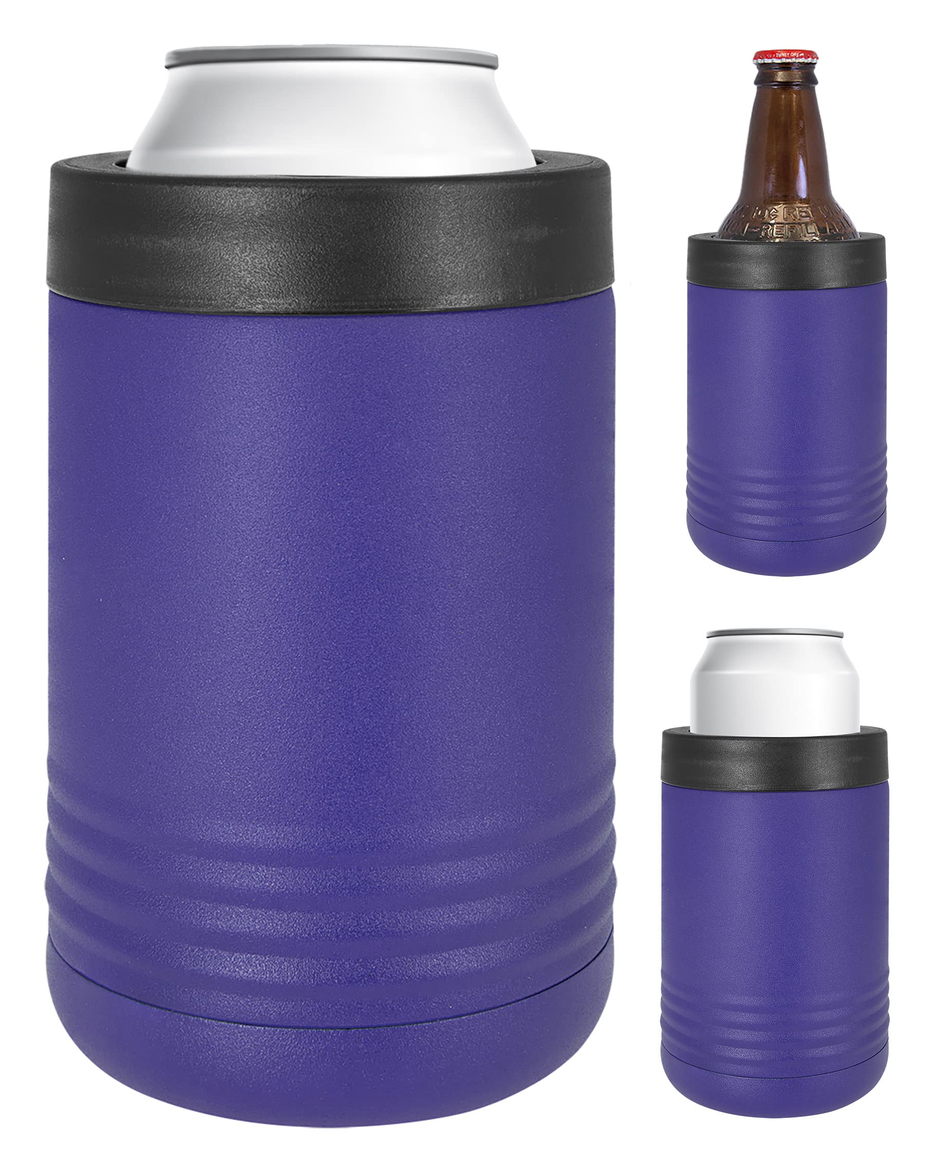 Suporte Para Bebidas Ez Custom Gift Em Aço Inoxidável Roxo 350ml