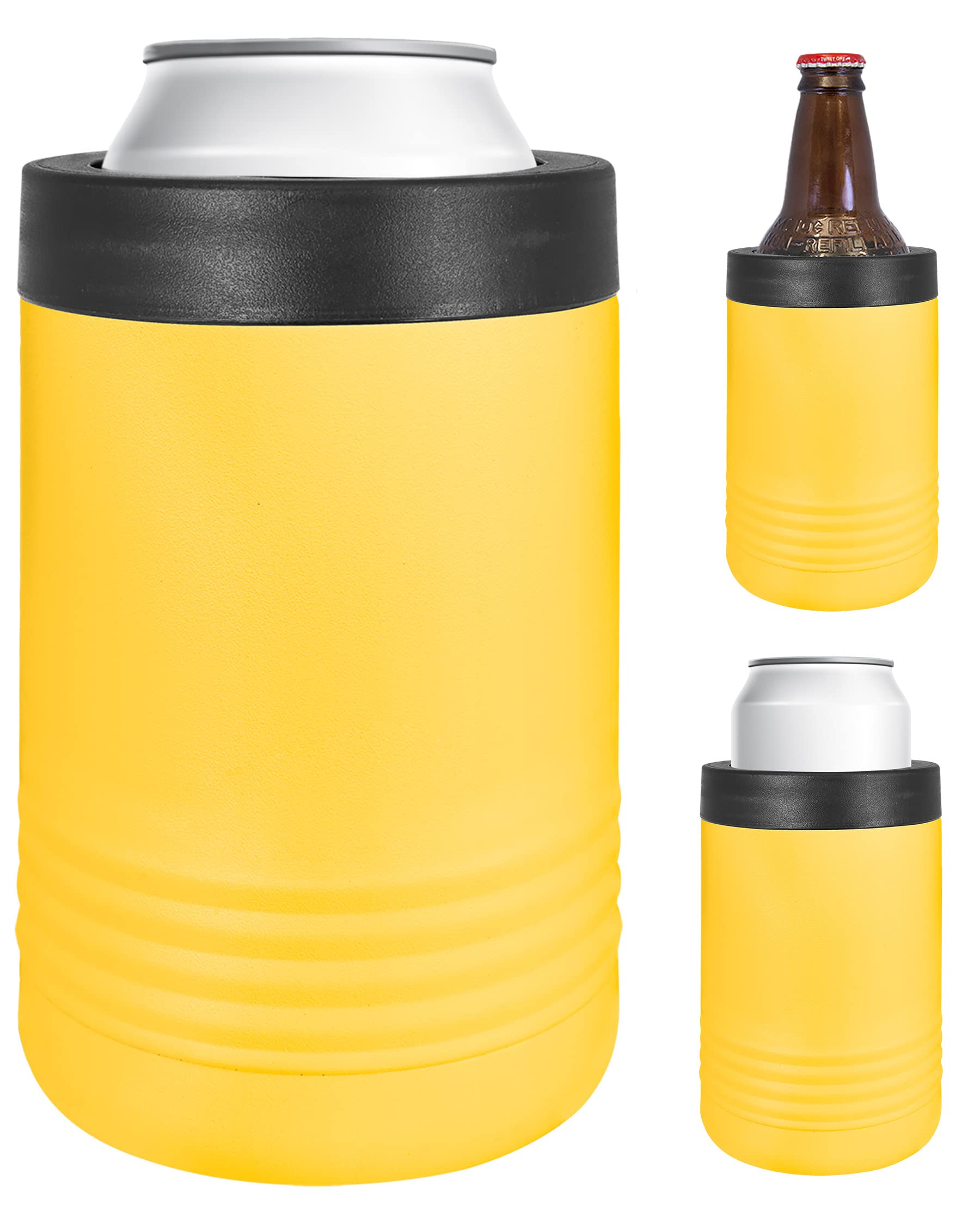 Suporte Para Bebidas Ez Custom Gift Em Aço Inoxidável 350ml Amarelo